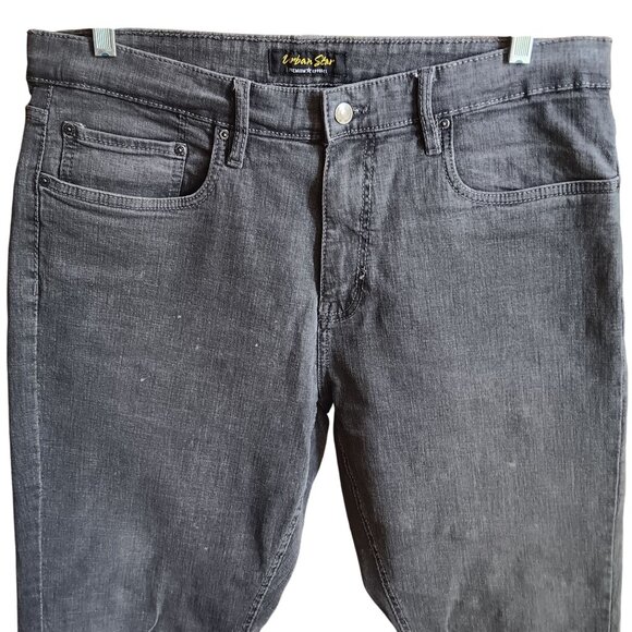 36x32 Urban Star Premium Apparel Mens Grey Denim Jeans Relaxed - Picture 2 of 7